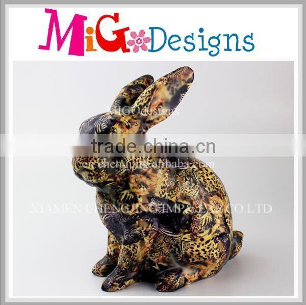 Custom Ceramic Cute Decal Animal Image Piggy Money Box