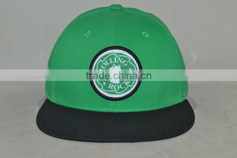 Guangzhou chapter hat factory professional customized 100% cotton embroidery logo Flat brim hat