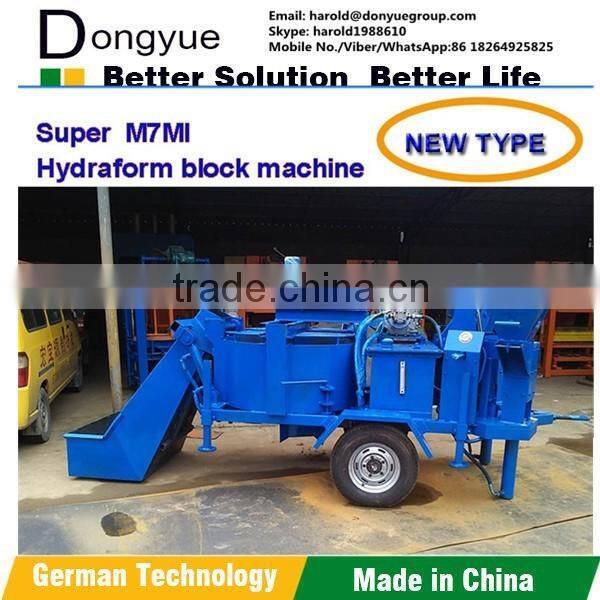 Most popular high quanlity and capacity DY2-20m interlocking soil clay brick making machine