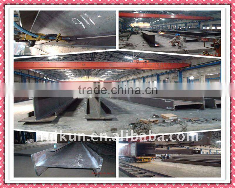 Q235/Q345/Q420/SS400 Welded H beam dimensions for sale