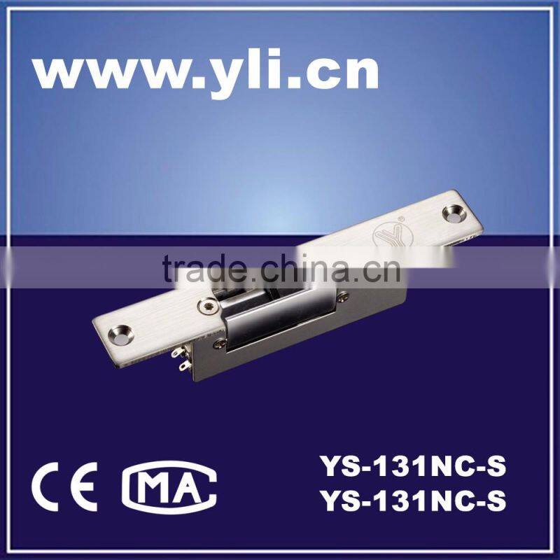Narrow-type Electric Strike with NO/NC/COM Lock Status Output