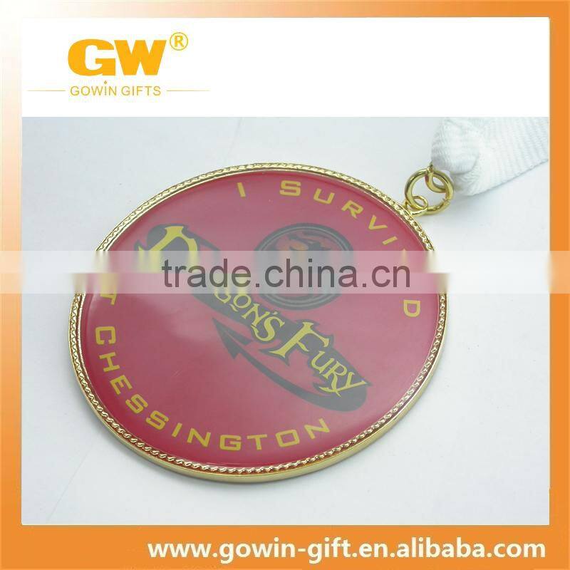 Custom gold metal souvenir hiking award medallion