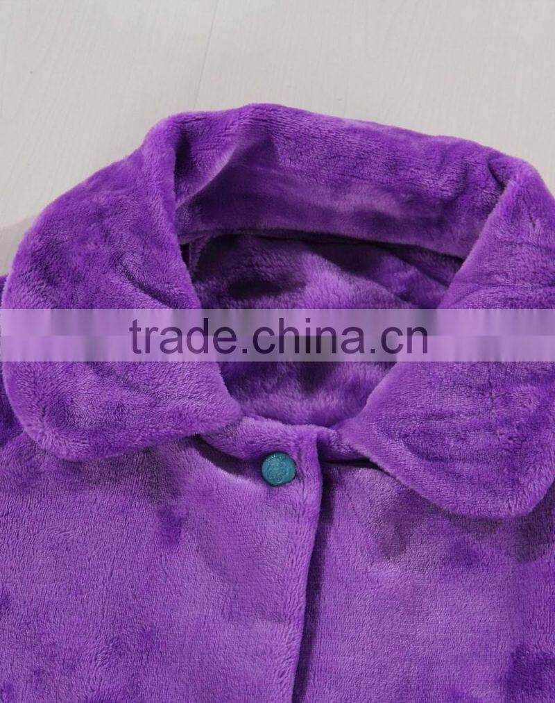 purple fluffy heated bathrobe for children bathrobe and bathrobe china