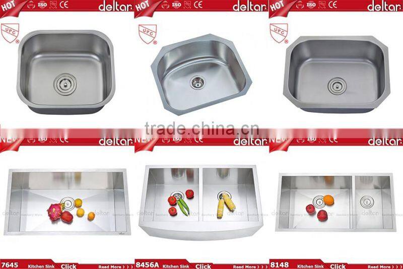 S9749 hot sell to ethiopia/sri lanka double bowl with drainer board and dustbin