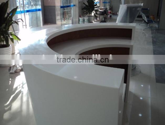 artificial marble Office Reception Counter Desk,Acrylic counter desk
