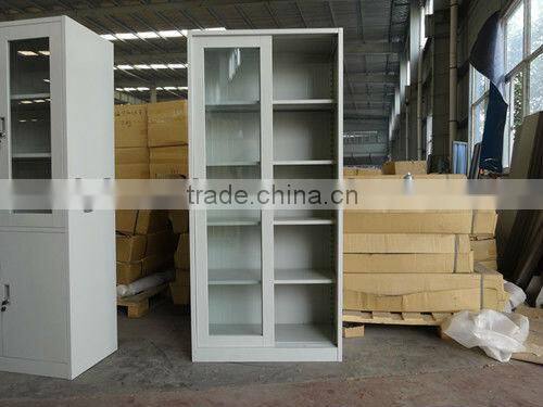 Glass Door Key Locks Cabinet