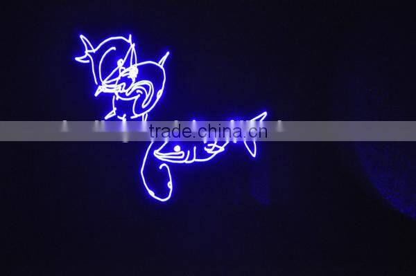 Dmx512 Ilda laser light with SD card blue stage light