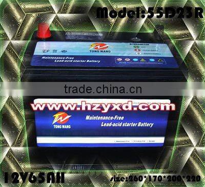 12Volt MF auto lead acid battery for Toyota Nissan car