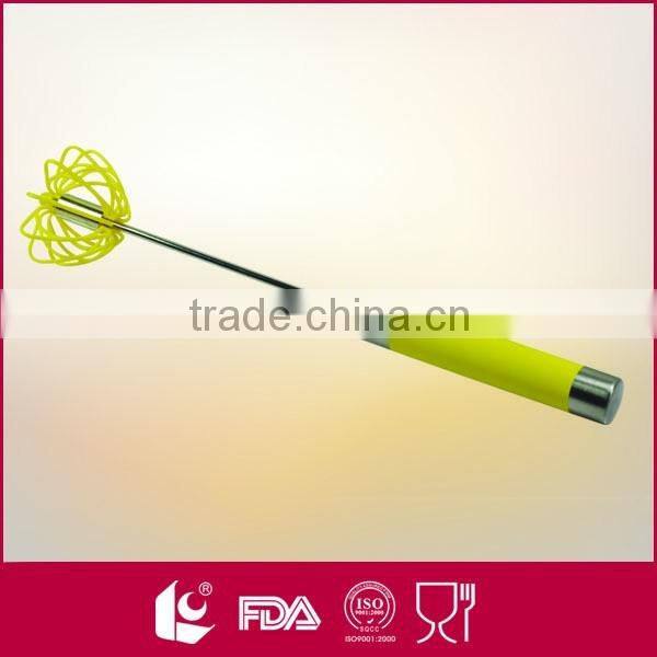 2016 hot selling kitchen helper non-stick coating wire dough whisk