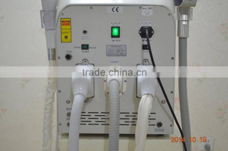 Elight+RF+Q Switched Nd Yag laser IPL super hair removal SHR machine for beauty salon or clinic use
