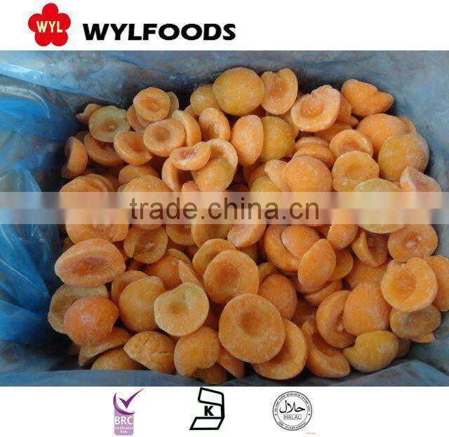 Frozen apricot halves ,grade A