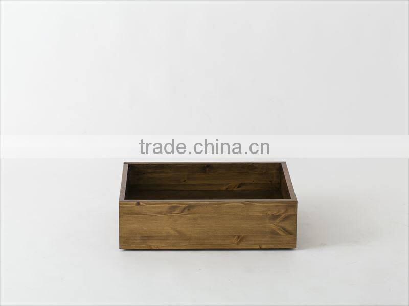 Perfect waterproof flower box wood planter boxes for Indoor Gardening