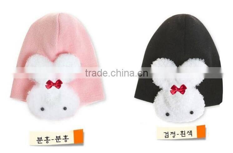 Cute Winter Rabbit Ear Flap Warm Baby Hat Toddler Kids Beanie Crochet Cap