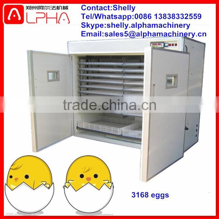 3168 eggs incubator haching machine chicken eggs incubator