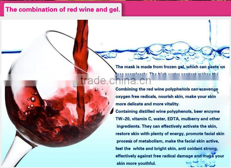 Nourishing red wine collagen face mask/collagen facial mask , make up/cosmetics/skin care /beauty product