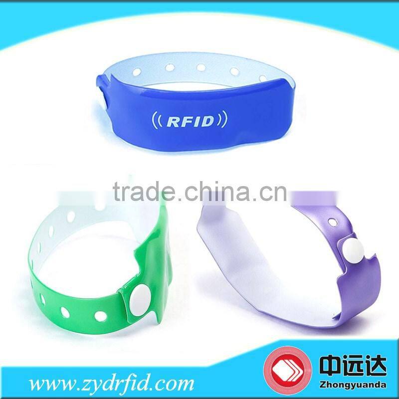Rfid pp synthetic paper disposable rfid bracelet