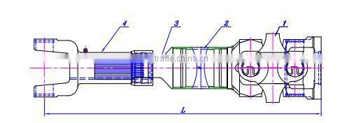 Precision front drive shaft assembly