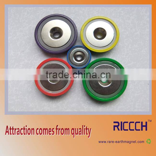 White ferrite magnetic hooks