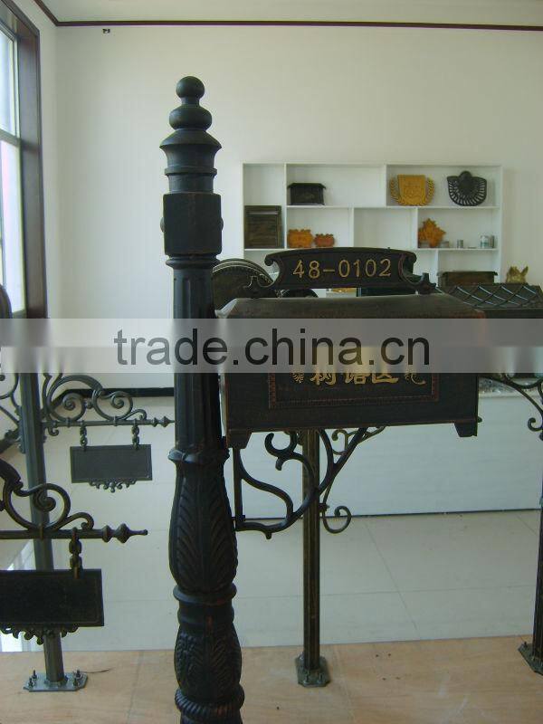 antique brass casting aluminum mailboxes