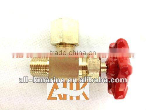 Brass Needle Angle Valves with Ring Joint Nut at Qutlet