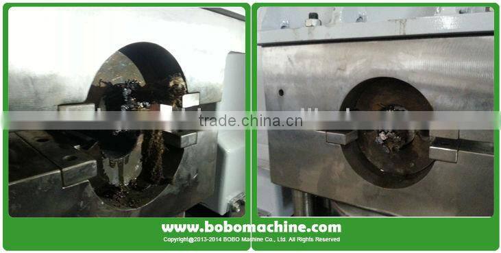 Hydraulic steel wire rope swaging machine