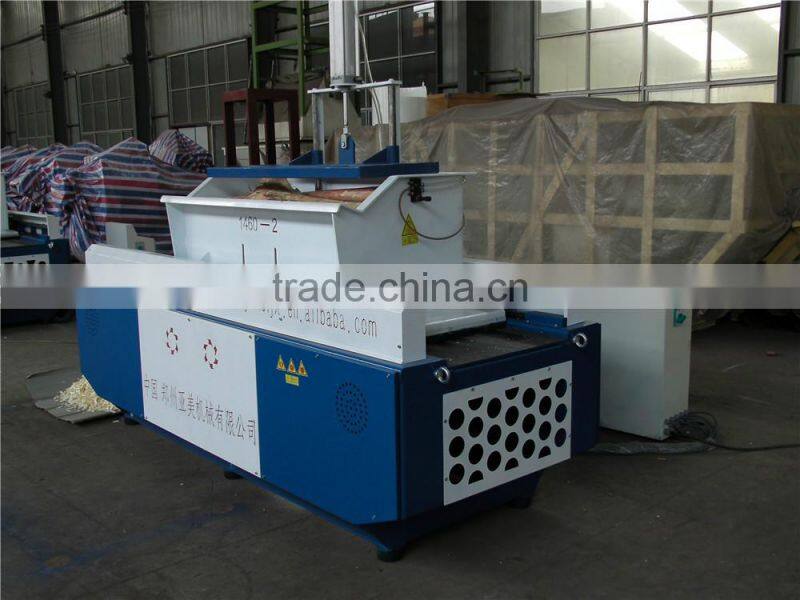 wood shaving machine with 2 cutter shaft