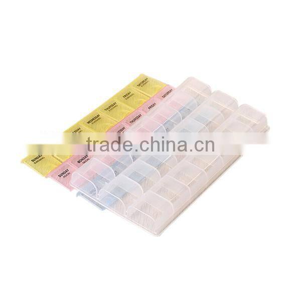 Wholesale Medication Monthly Pill box Plastic Pill Container