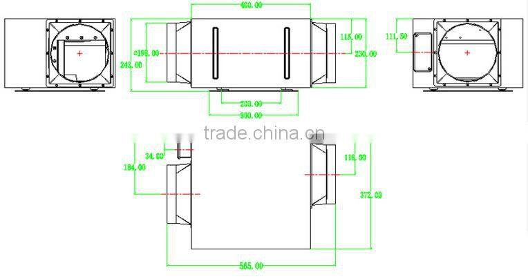 HCC-200P silent exhaust fan big airflow big air pressure for large area place