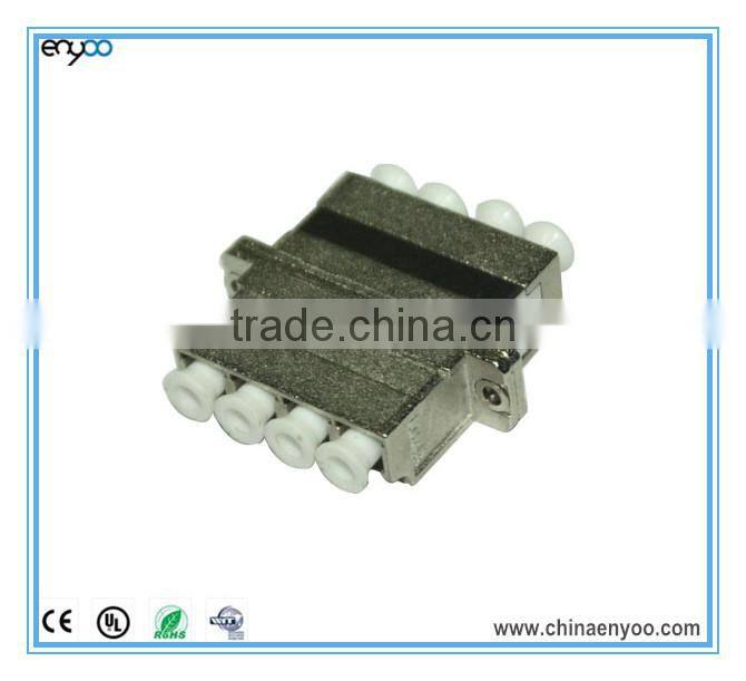 LC metal fiber optic adapter