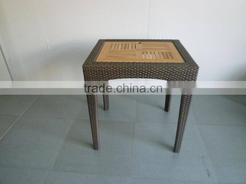 Classic Rattan Furniture Dining Chairs And Teakwood Table