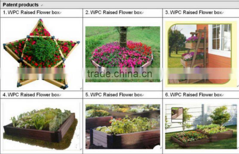 2016 best selling wpc flower pot, beautiful wpc Flower bed,long life time wpc flower bed