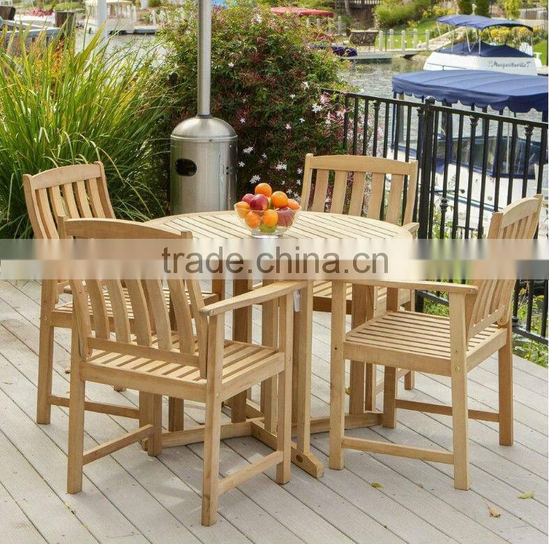 Loft Collection Wood Triple Shelf Side Table