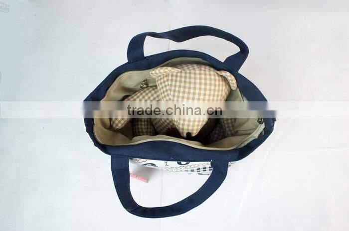 Store More Fashionable Cute Bear Cartoon Casual Tote Canvas Bag