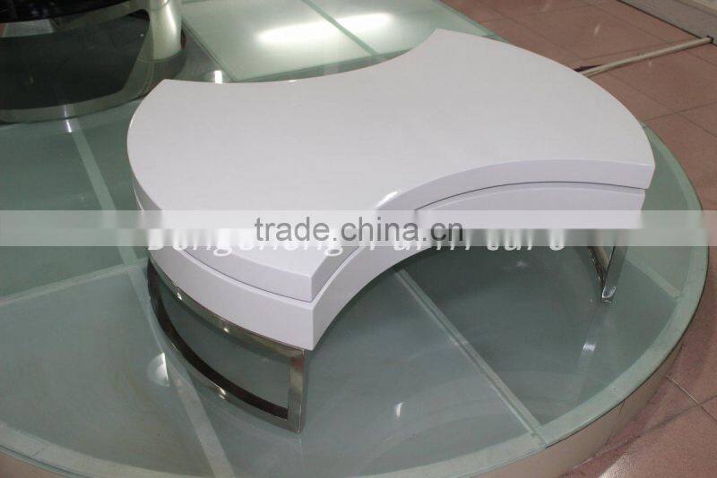 white coffee table for living room BJ2007 round coffee table