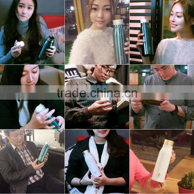 New Smart Water Vacuum Bottle with Reminder, Mobile APP Control Intelligent Outdoor Sport Water Cup For Wholesale