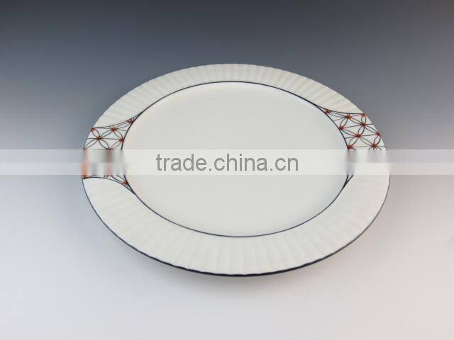 ceramic eco-friendly durable dinner ware type dinner set with decal