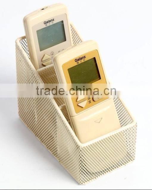 Modern Fancy Metal Mesh Wire Office Stationery Desk Organizer/Desk Storage With Drawer