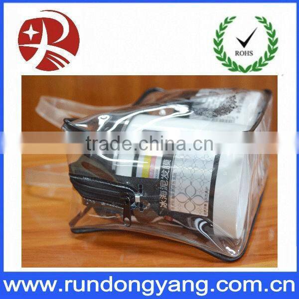 clear pvc plastic bag with snap button