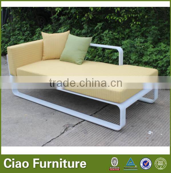 Modern stylish aluminium chaise lounge chair