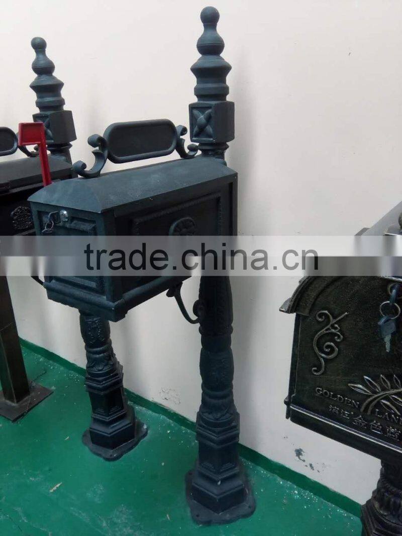 High Quality Cast Aluminum Decorative Mailbox