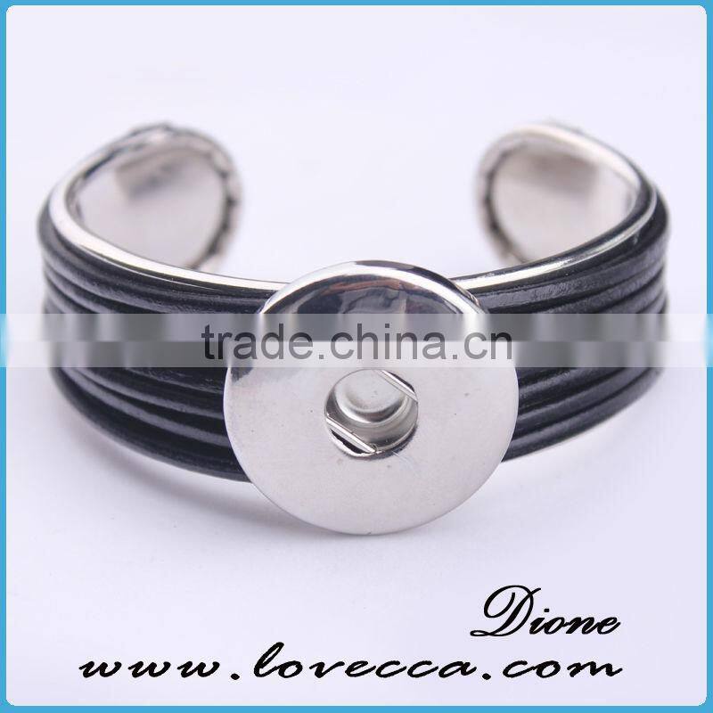 Wholesale Adjustable interchangeable jewelry snap button bracelet