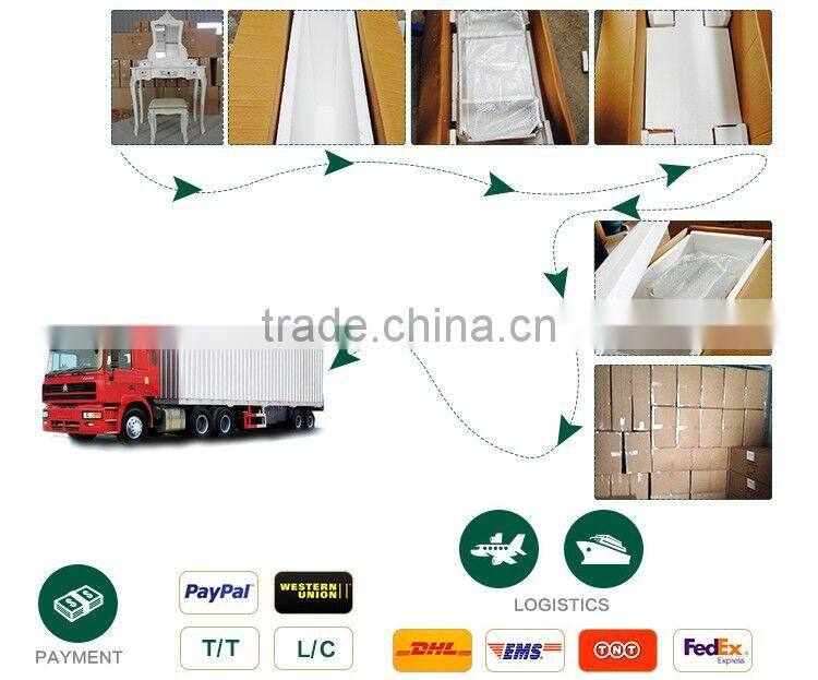 wholesale luxury wooden bedroom modern dressing table with mirror