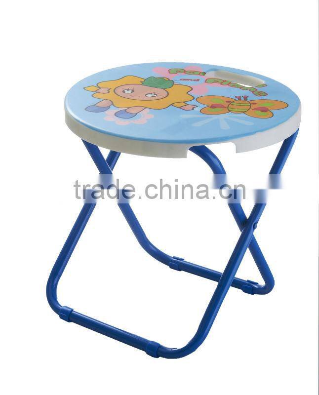 cartoon foldable metal chair for kids