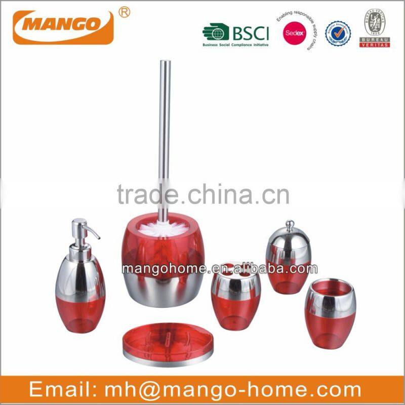 Unique Oval PS stainless steel Bathroom Set