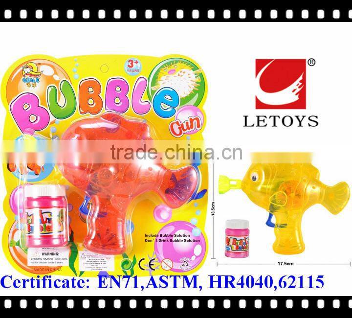 hot sale summer toys kids plastic friction bubble gun with light