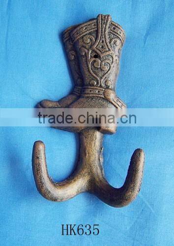 home decoration, cast iron boot hooks