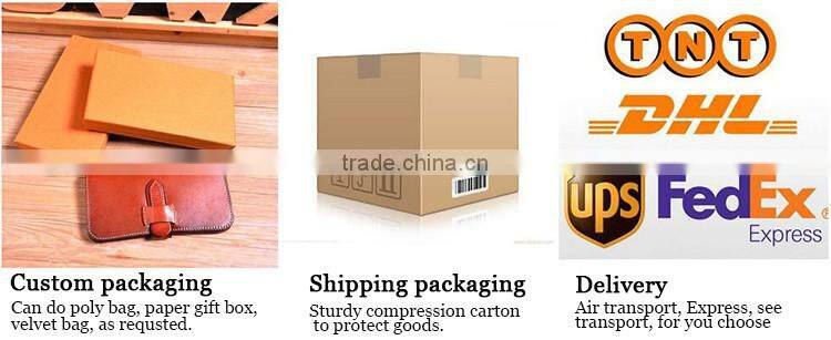 Magic wallet PU leather money clip with RFID-blocking in various designs