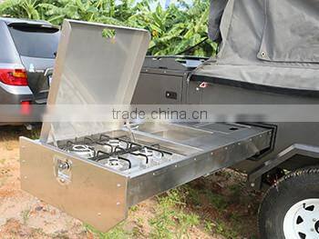 Adventure Off Road Rear Folding Campers Powder Material Trailers