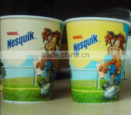 hot sale food grade plastic milo mug with customized logo