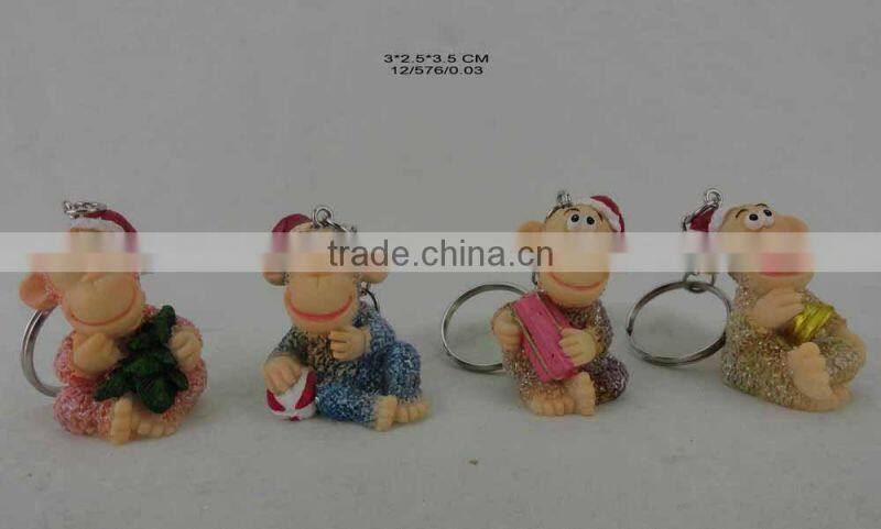 2016 Fashion keychain The 12 russia zodiac monkey keyring
